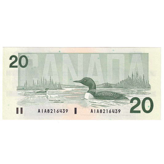 BC-58a-ii 1991 Canada $20 Thiessen-Crow, AIA, CUNC