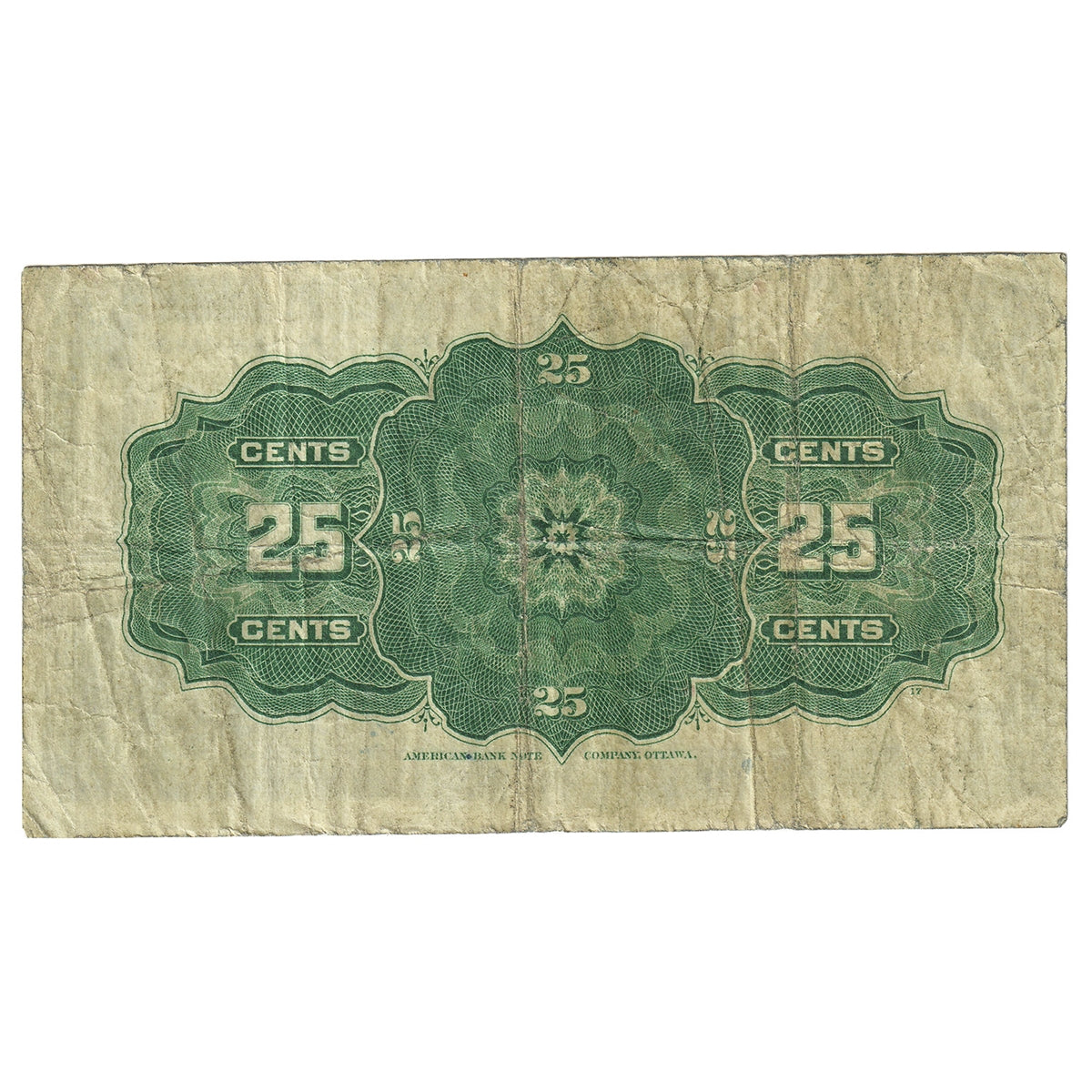 DC-15c 1900 Dominion 25-cent Shinplaster Saunders, F