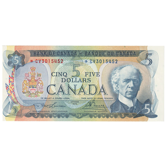 BC-48bA 1972 Canada $5 Lawson-Bouey, *CV, AU-UNC