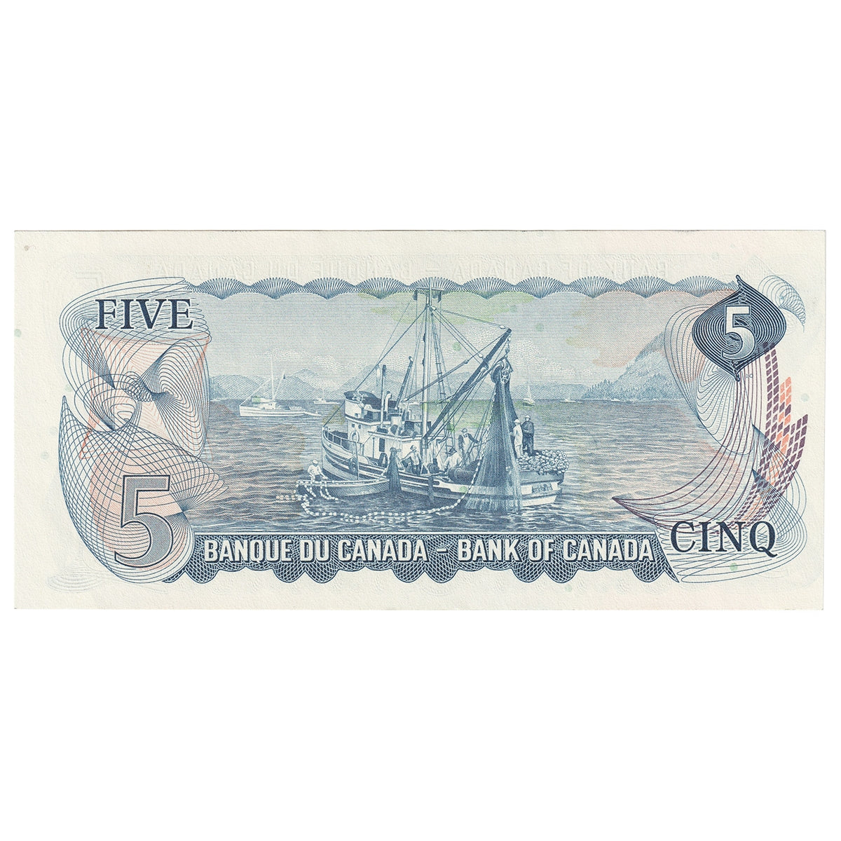 BC-48bA 1972 Canada $5 Lawson-Bouey, *CV, AU-UNC