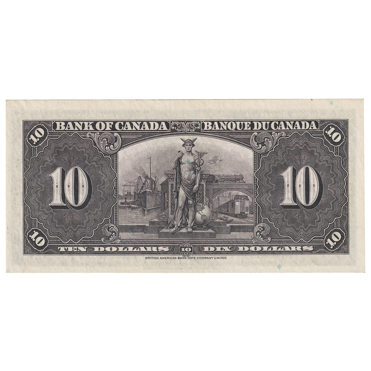 BC-24b 1937 Canada $10 Gordon-Towers, D/D, CUNC