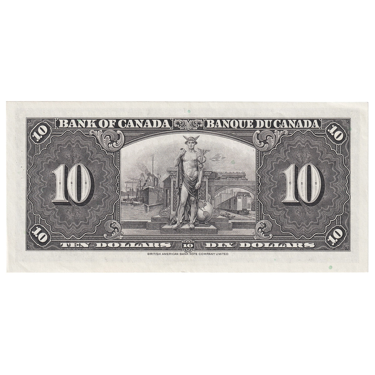 BC-24b 1937 Canada $10 Gordon-Towers, U/D, EF-AU