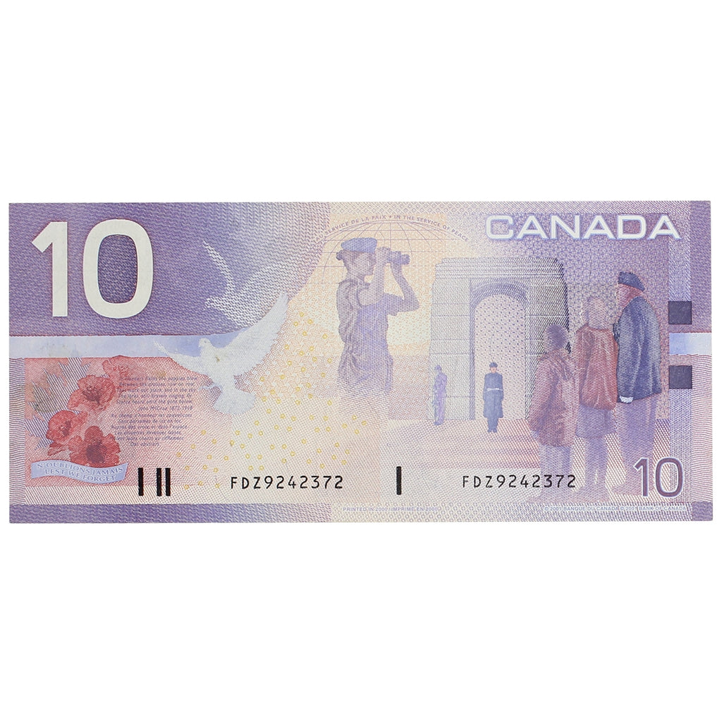 BC-63aA 2000 Canada $10 Knight-Thiessen, FDZ (9.000-9.600), EF