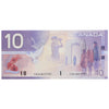 BC-63b 2001 Canada $10 Knight-Dodge, Missing Circle, FED, CIRC