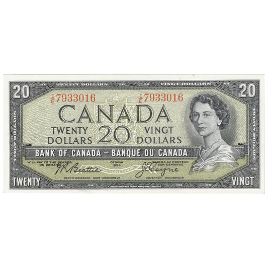 BC-41a 1954 Canada $20 Beattie-Coyne, I/E, UNC