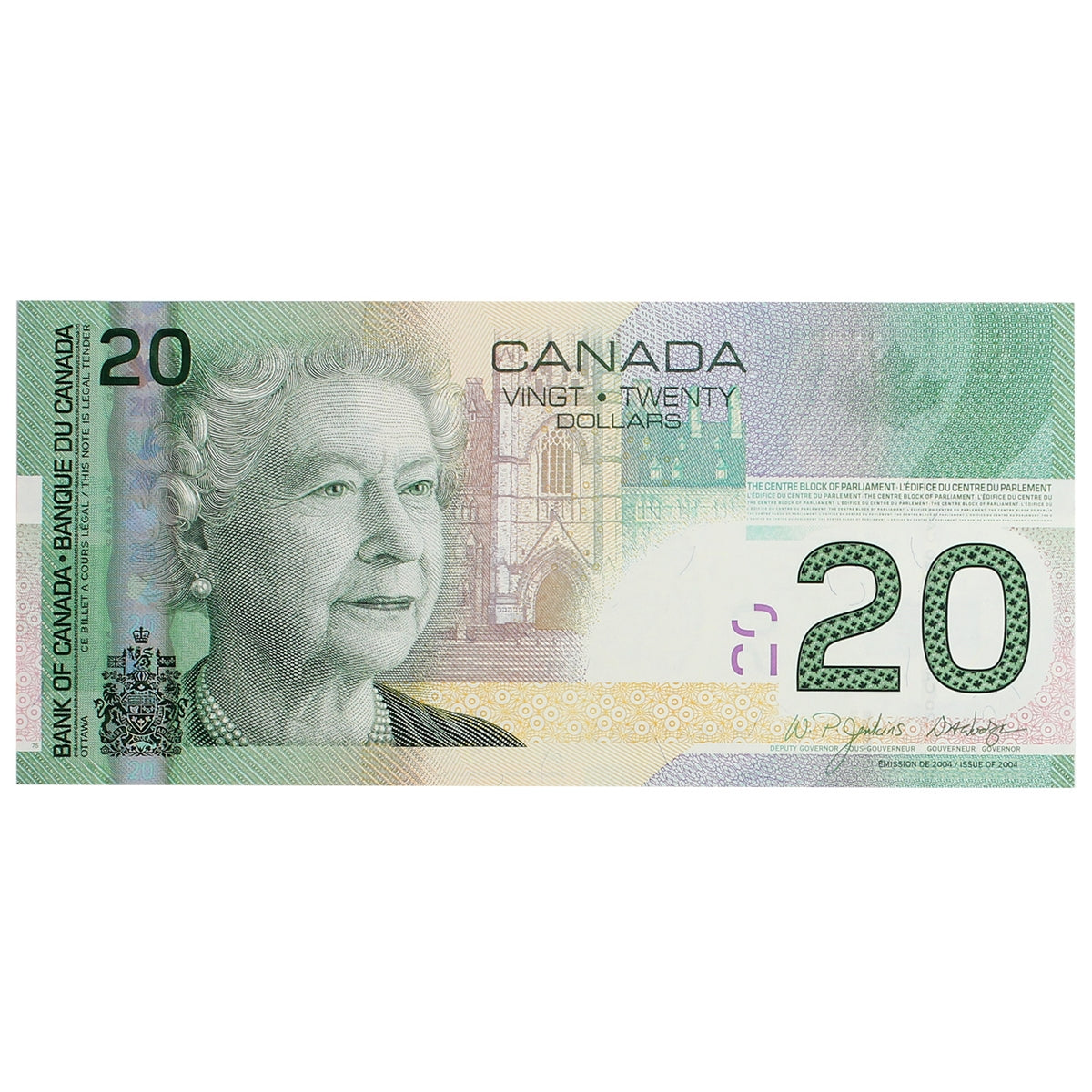 BC-64a 2004 Canada $20 Jenkins-Dodge, AZA, CUNC