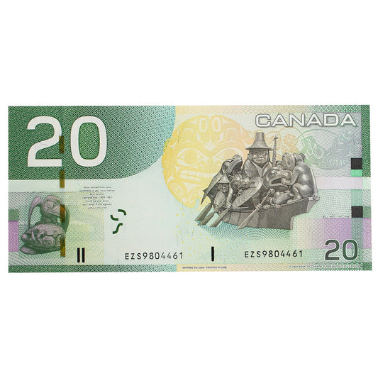 BC-64aA-i 2006 Canada $20 Jenkins-Dodge, EZS (9.720-9.990), CUNC