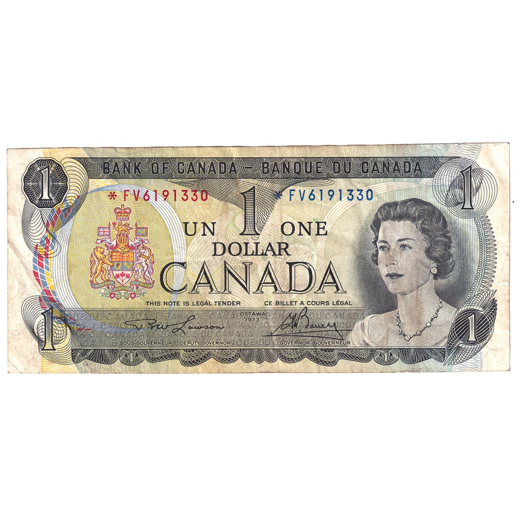 BC-46aA 1973 Canada $1 Lawson-Bouey, *FV, VF