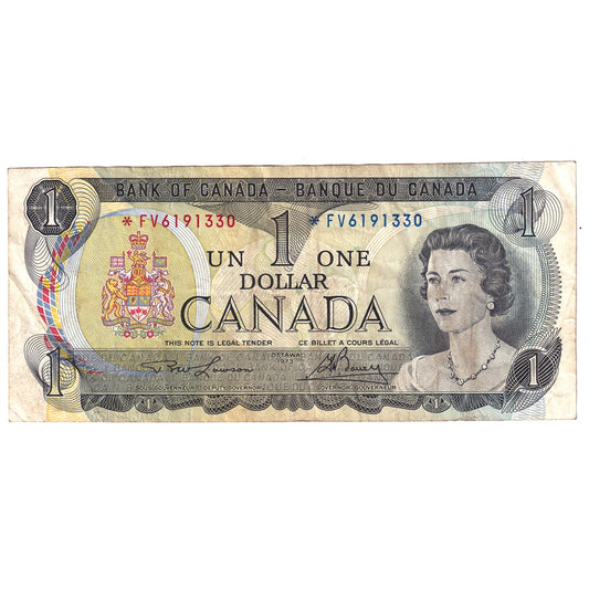 BC-46aA 1973 Canada $1 Lawson-Bouey, *FV, VF