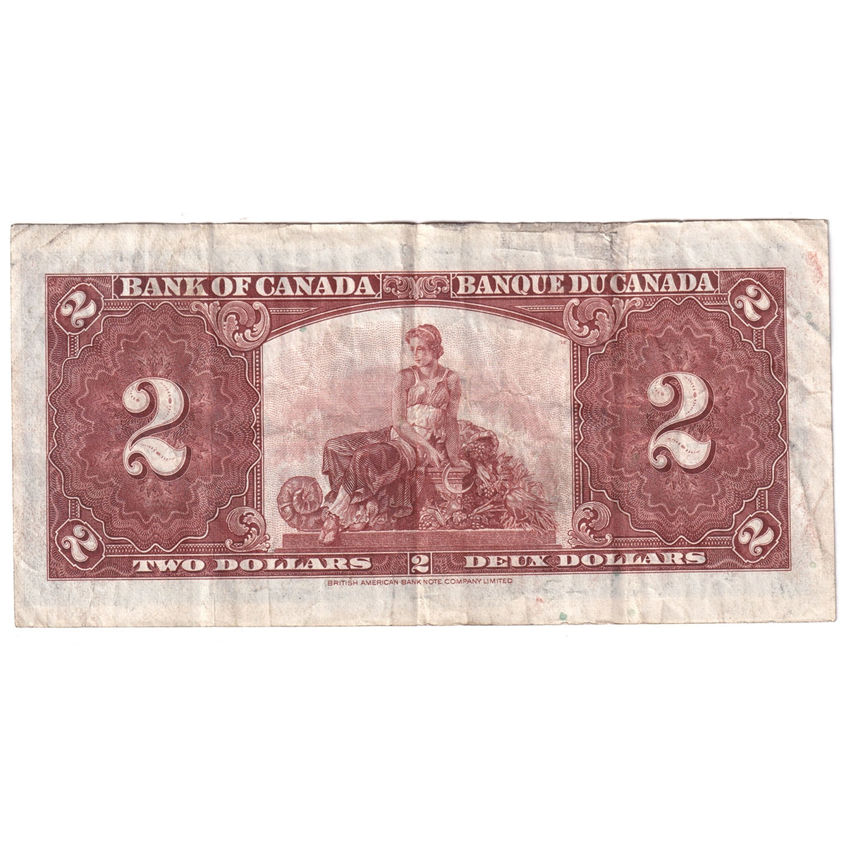 BC-22c 1937 Canada $2 Coyne-Towers, B/R, VF