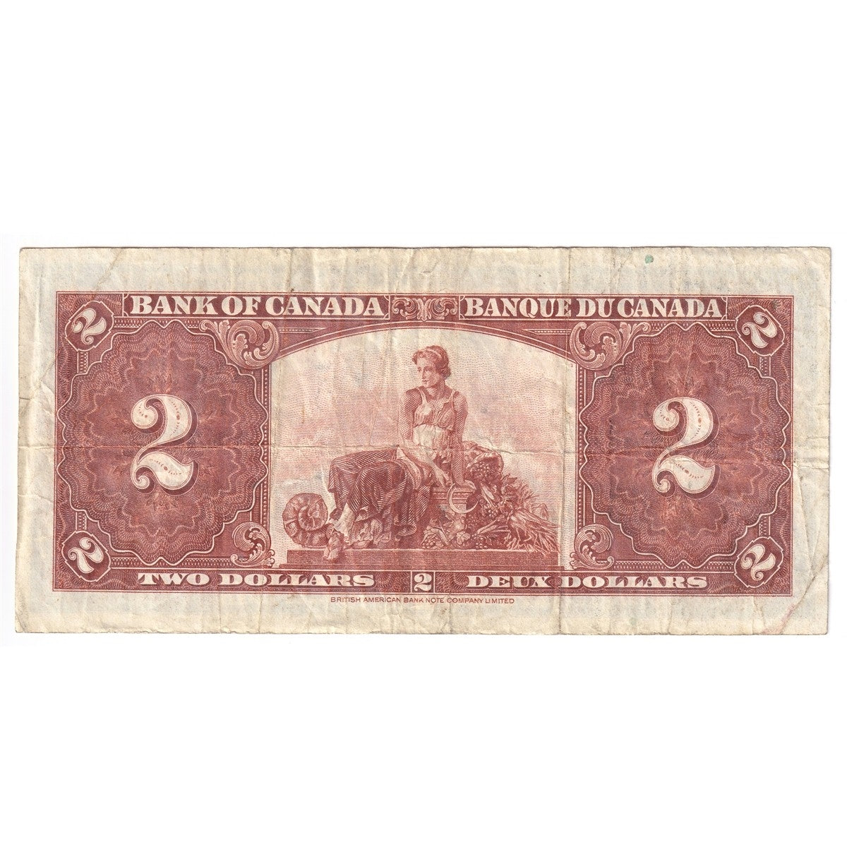 BC-22c 1937 Canada $2 Coyne-Towers, C/R, VF