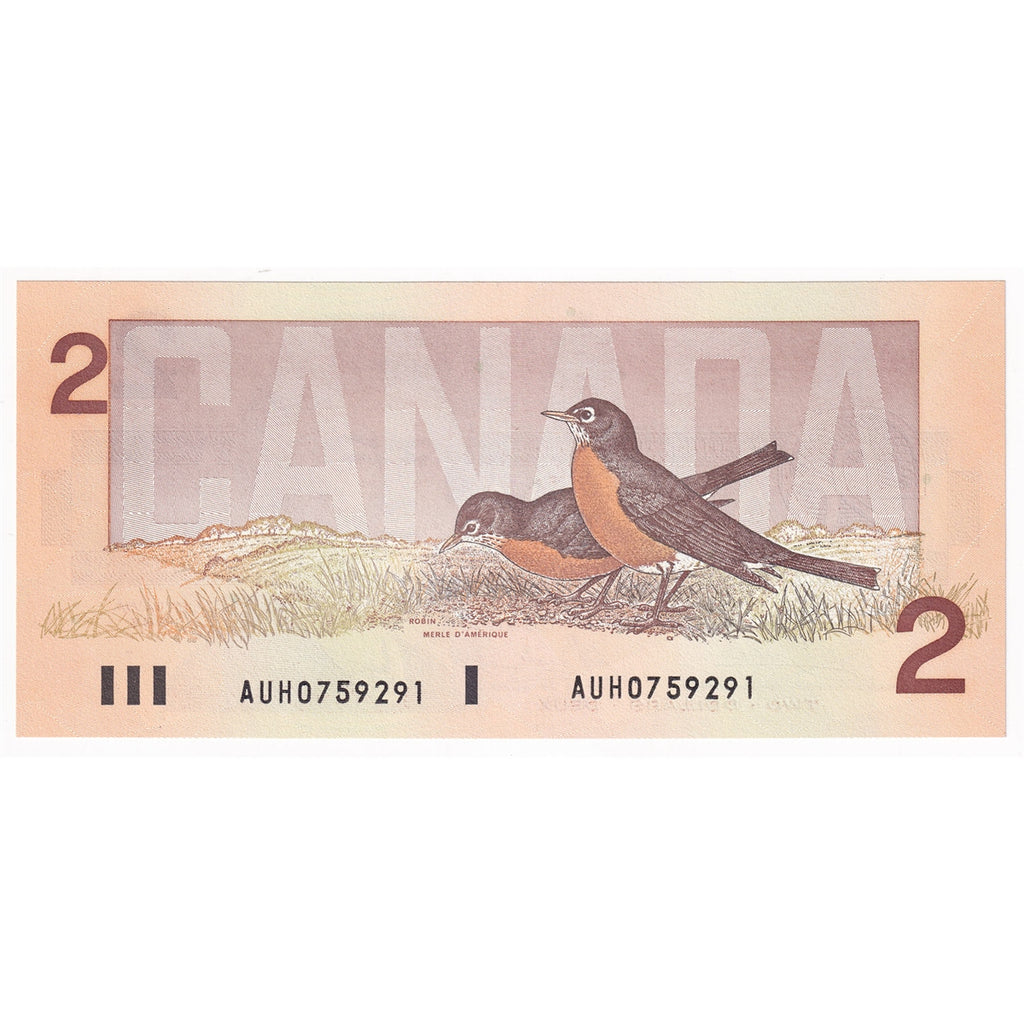 BC-55a 1986 Canada $2 Crow-Bouey, AUH, CUNC