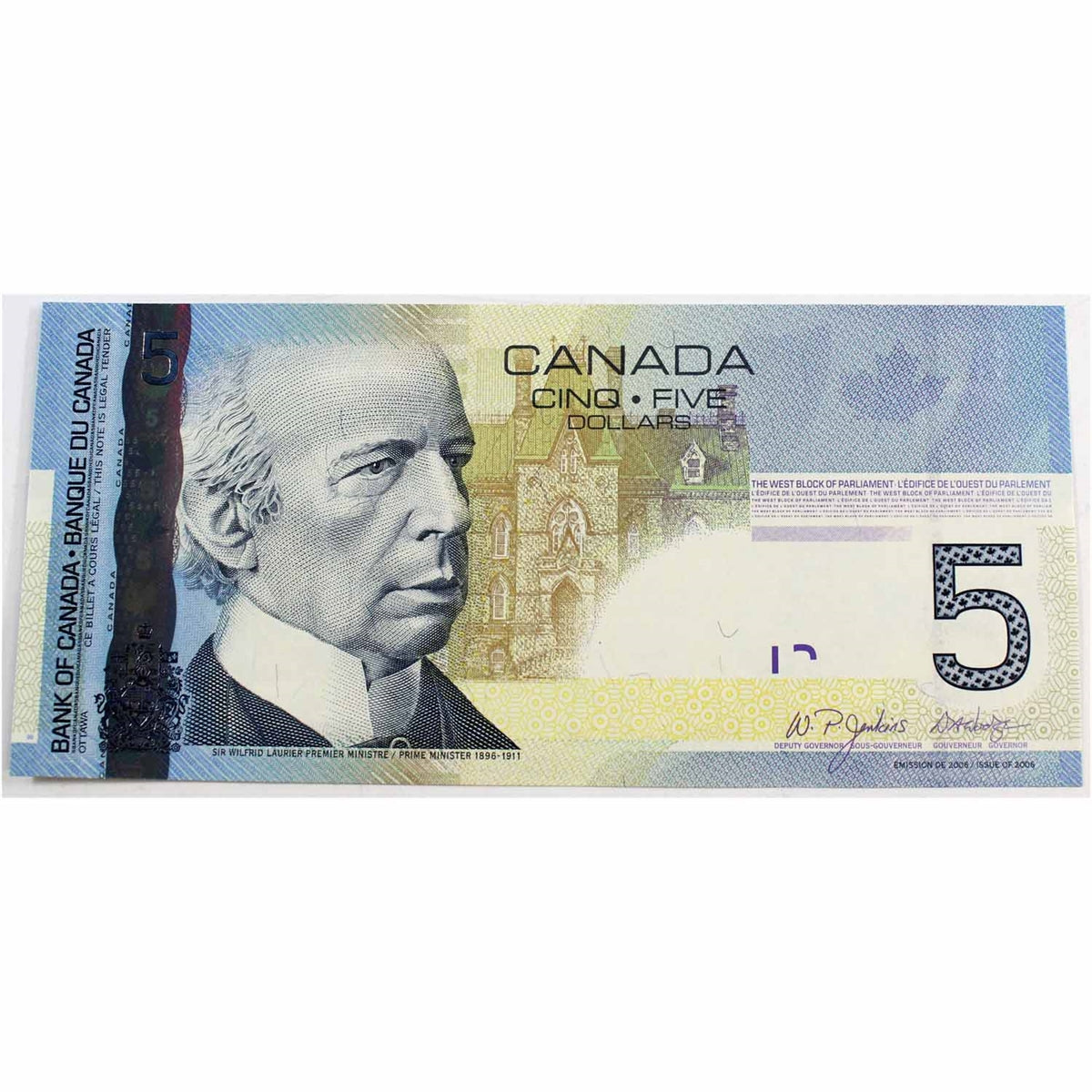 BC-67a 2006 Canada $5 Jenkins-Dodge, AOM, CUNC