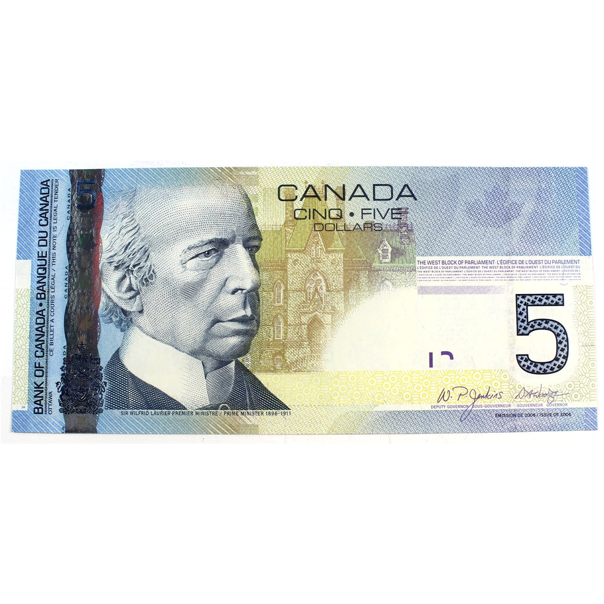 BC-67aA 2006 Canada $5 Jenkins-Dodge, AOT (3.04-3.16), CUNC