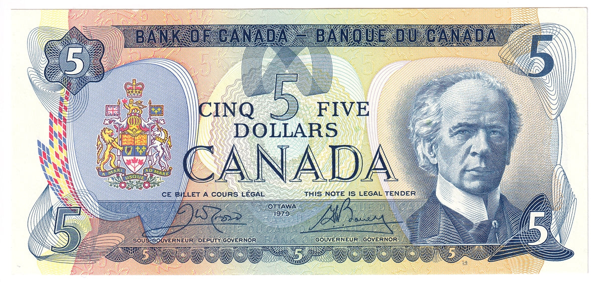 BC-53b 1979 Canada $5 Crow-Bouey, CUNC