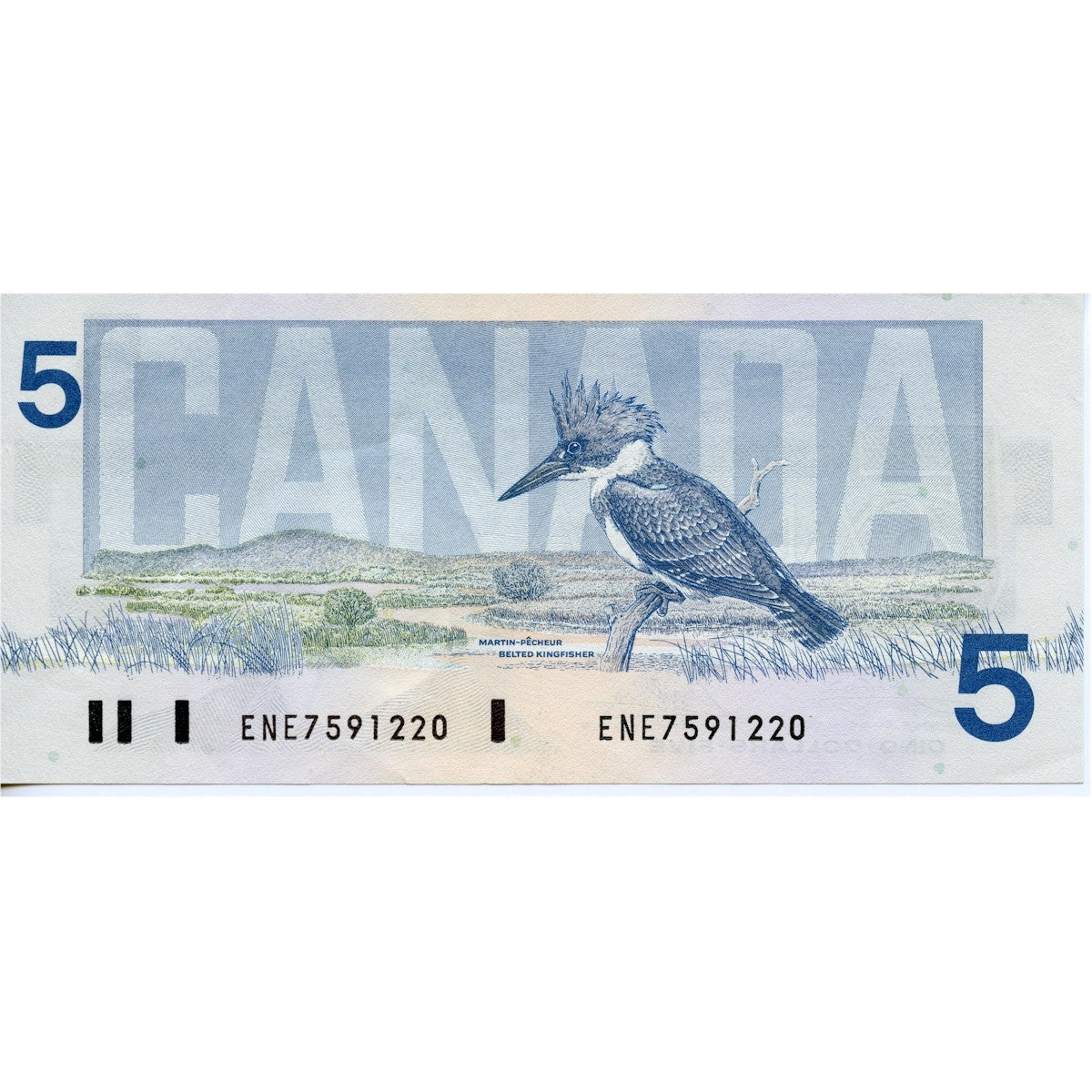 BC-56a 1986 Canada $5 Crow-Bouey, ENE, AU