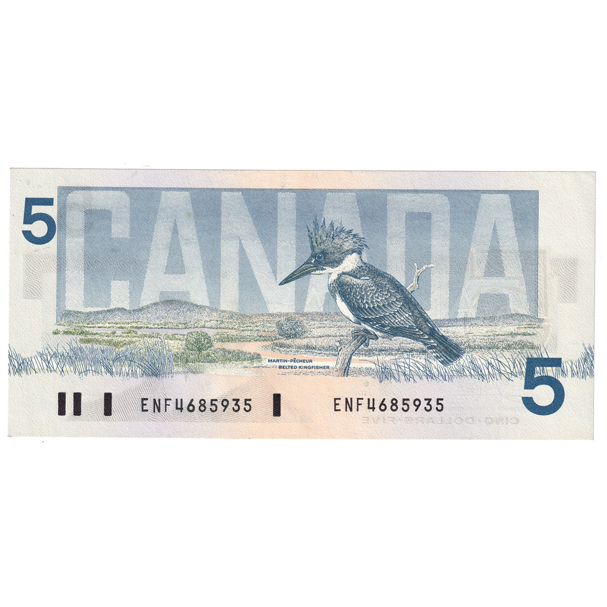 BC-56a 1986 Canada $5 Crow-Bouey, ENF, UNC