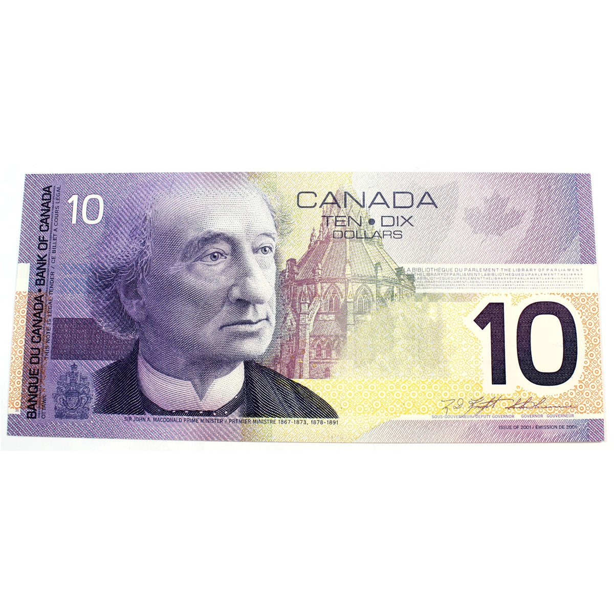 BC-63a 2000 Canada $10 Knight-Thiessen, FDT, CUNC