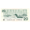 BC-58a 1991 Canada $20 Thiessen-Crow, EIC, CUNC