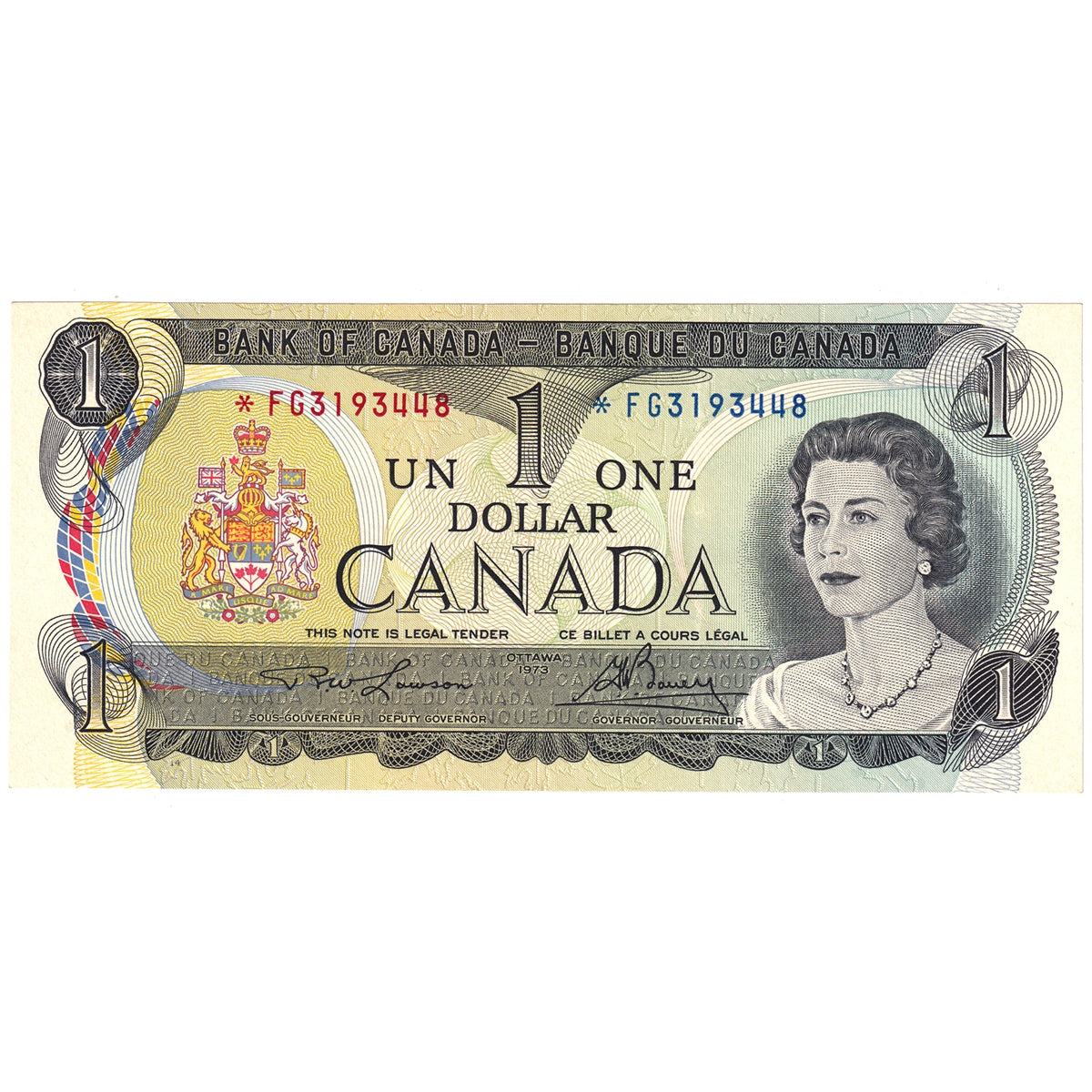 BC-46aA 1973 Canada $1 Lawson-Bouey, *FG, AU