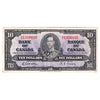 BC-24b 1937 Canada $10 Gordon-Towers, O/D, VF-EF