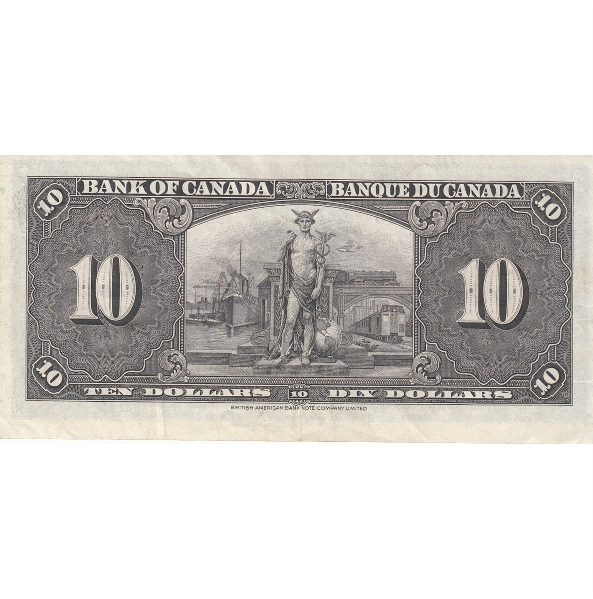 BC-24b 1937 Canada $10 Gordon-Towers, W/D, VF-EF