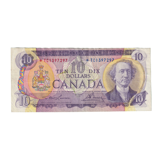 BC-49cA 1971 Canada $10 Lawson-Bouey, *TC, VF