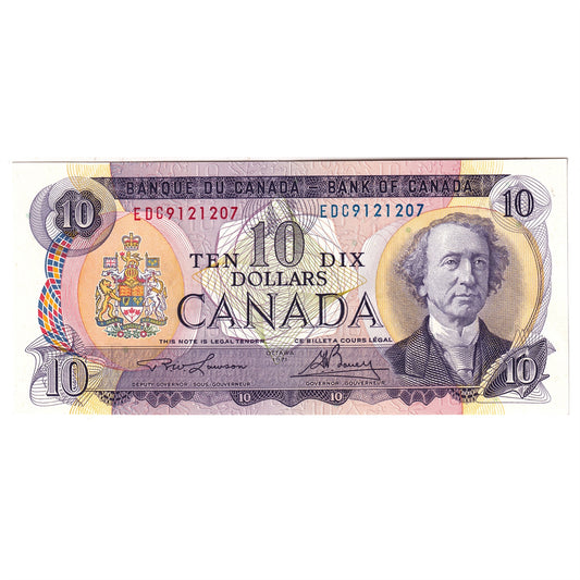 BC-49c-i 1971 Canada $10 Lawson-Bouey, EDC, UNC