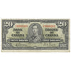 BC-25b 1937 Canada $20 Gordon-Towers, E/E, F