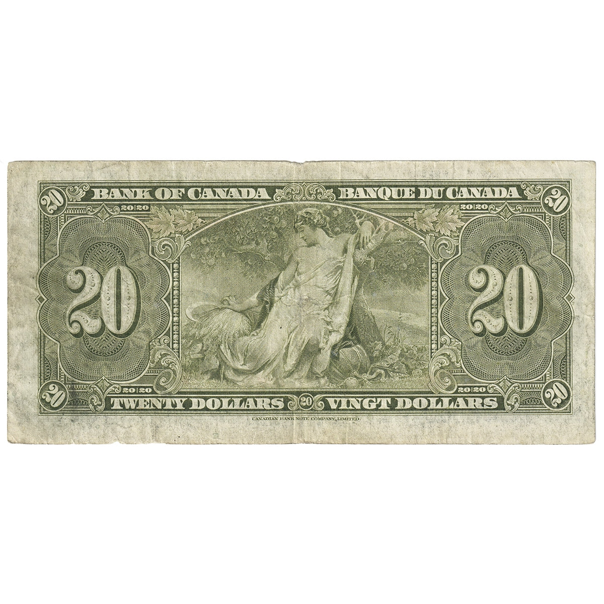 BC-25b 1937 Canada $20 Gordon-Towers, E/E, F