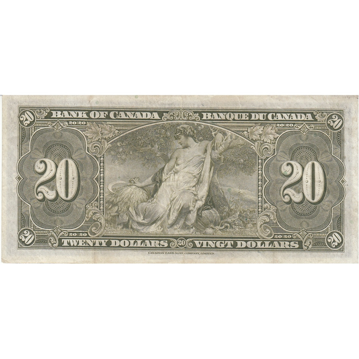 BC-25c 1937 Canada $20 Coyne-Towers, J/E, VF-EF