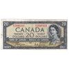 BC-33a 1954 Canada $20 Coyne-Towers, Devil's Face, B/E, EF