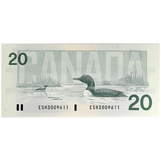 BC-58a 1991 Canada $20 Thiessen-Crow, ESH, UNC