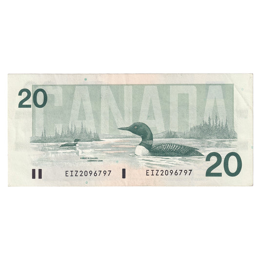 BC-58a-i 1991 Canada $20 Thiessen-Crow, EIZ, CIRC