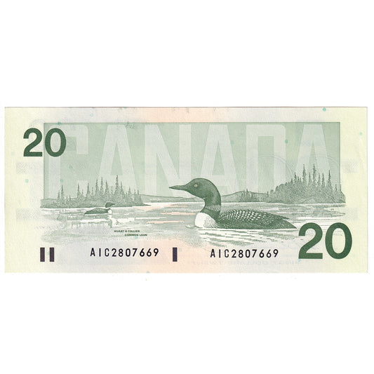 BC-58a-ii 1991 Canada $20 Thiessen-Crow, AIC, UNC