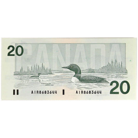 BC-58a-ii 1991 Canada $20 Thiessen-Crow, AIR, UNC