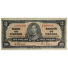 BC-22b 1937 Canada $2 Gordon-Towers, T/B, F-VF