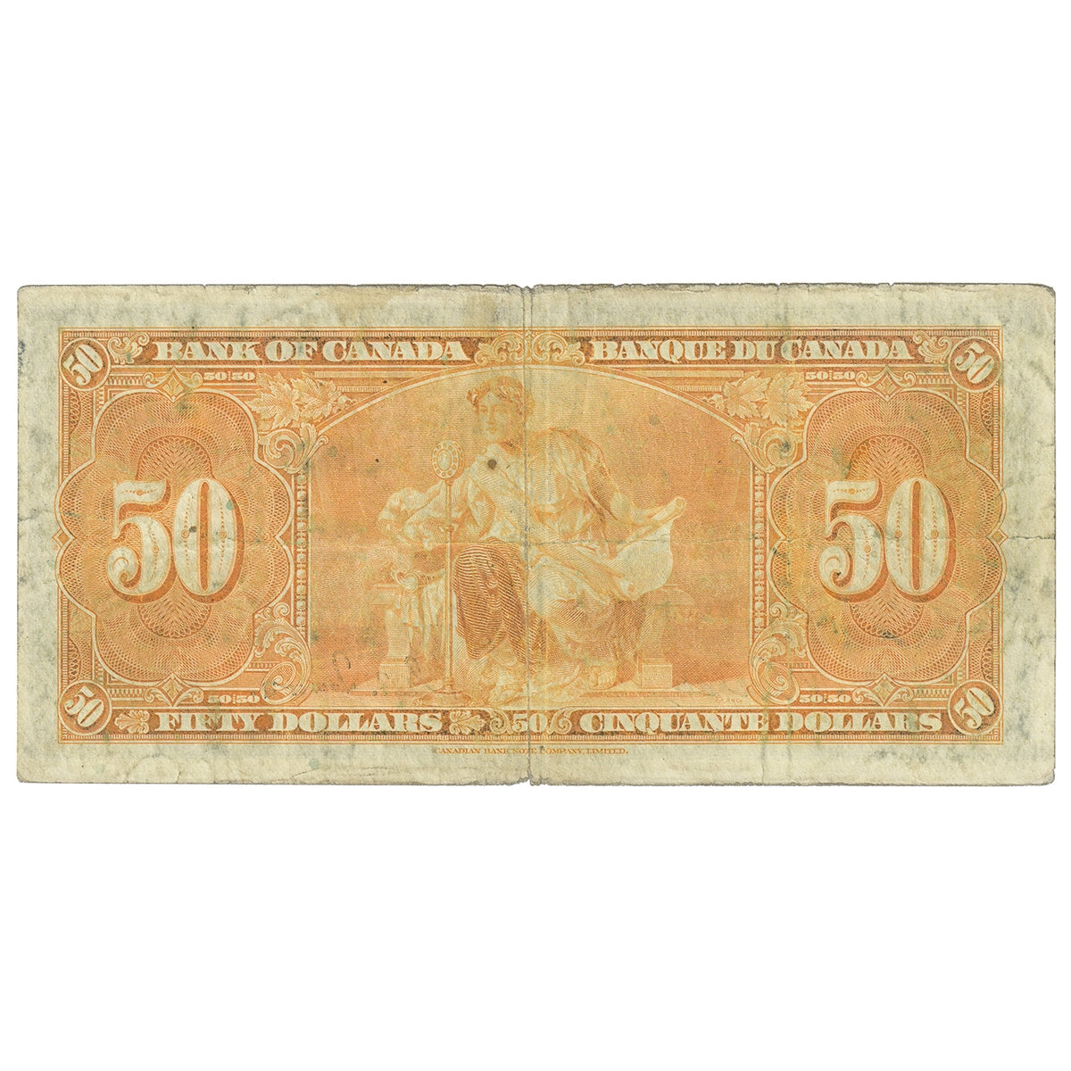 BC-26b 1937 Canada $50 Gordon-Towers, B/H, F