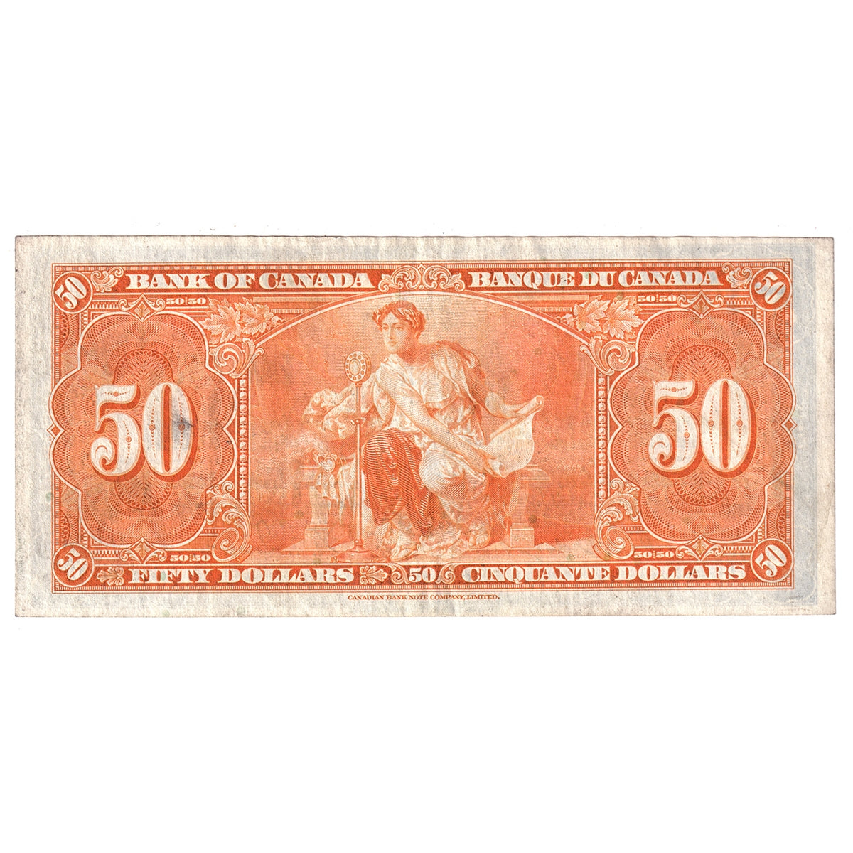 BC-26b 1937 Canada $50 Gordon-Towers, B/H, VF-EF