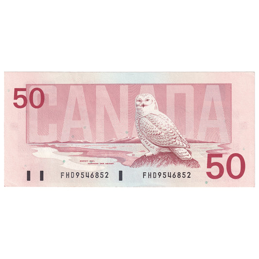 BC-59a 1988 Canada $50 Thiessen-Crow, FHD, AU-UNC