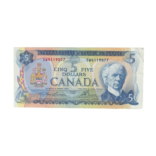 BC-48b 1972 Canada $5 Lawson-Bouey, SW, EF-AU