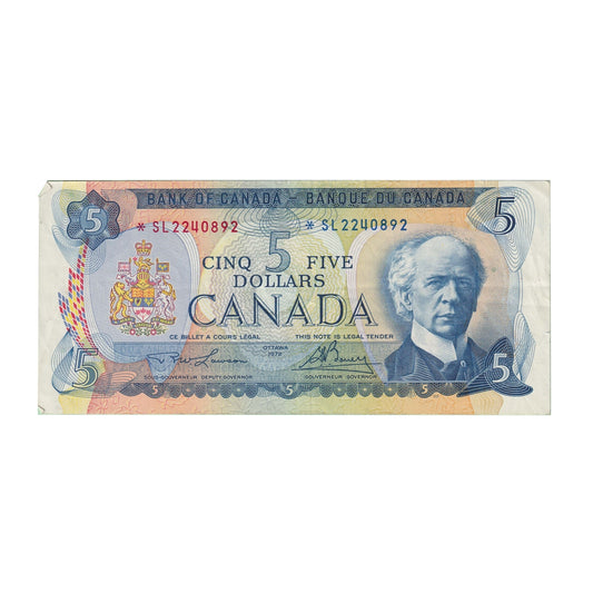 BC-48bA 1972 Canada $5 Lawson-Bouey, *SL, EF