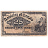 DC-15c 1900 Dominion 25-cent Shinplaster, Saunders, VF