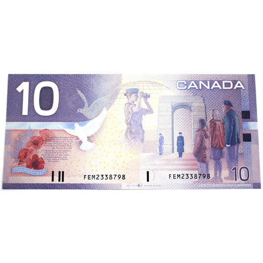 BC-63b 2002 Canada $10 Knight-Dodge, FEM, AU-UNC