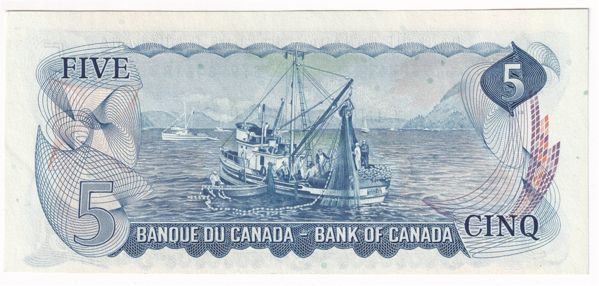 BC-48b 1972 Canada $5 Lawson-Bouey, SY, AU