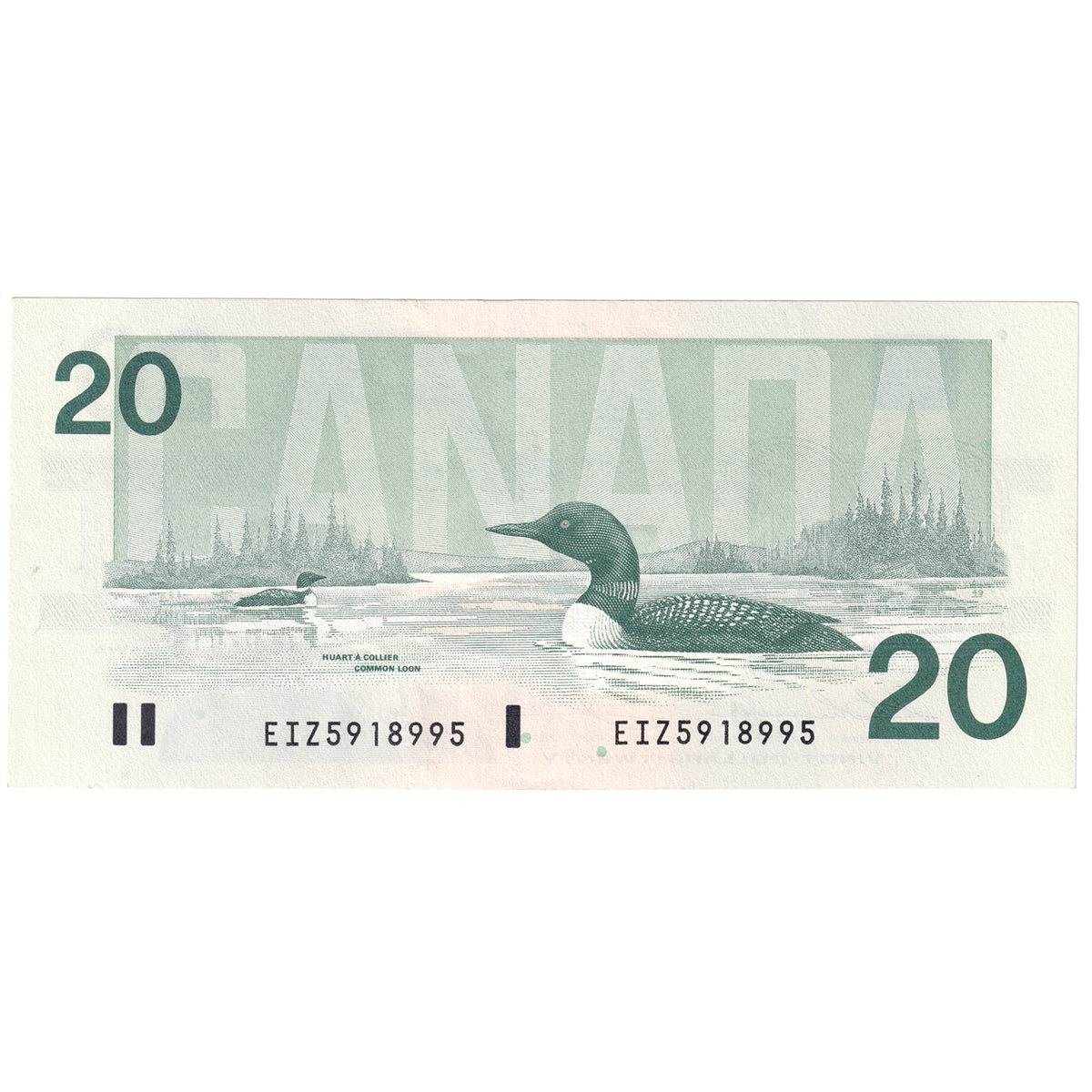 BC-58a-i 1991 Canada $20 Thiessen-Crow, EIZ, AU-UNC