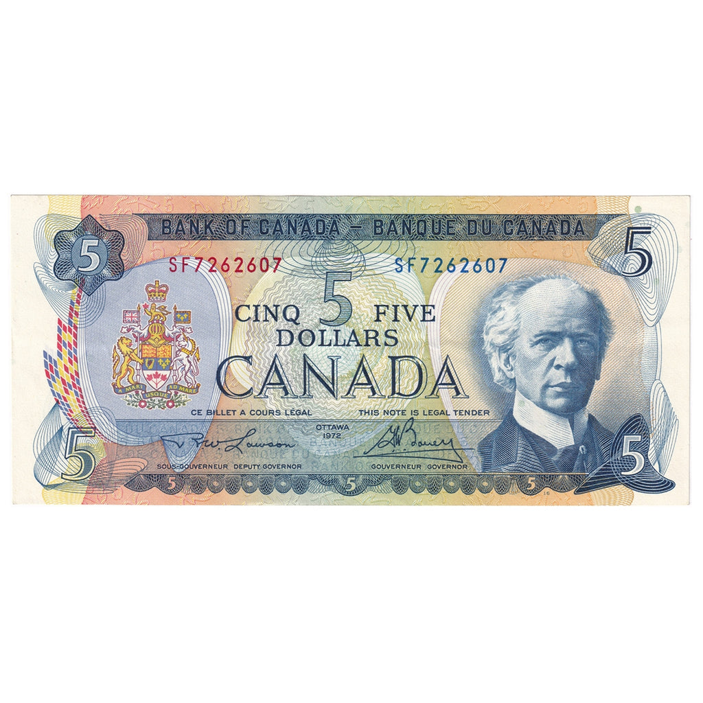 BC-48b 1972 Canada $5 Lawson-Bouey, SF, AU