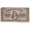 DC-1b-i-E25-i 1870 Dominion 25-cent Shinplaster, Dickinson-Harington, Cut off Size, CIRC