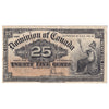 DC-15c 1900 Dominion 25-cent Shinplaster, Saunders, EF-AU