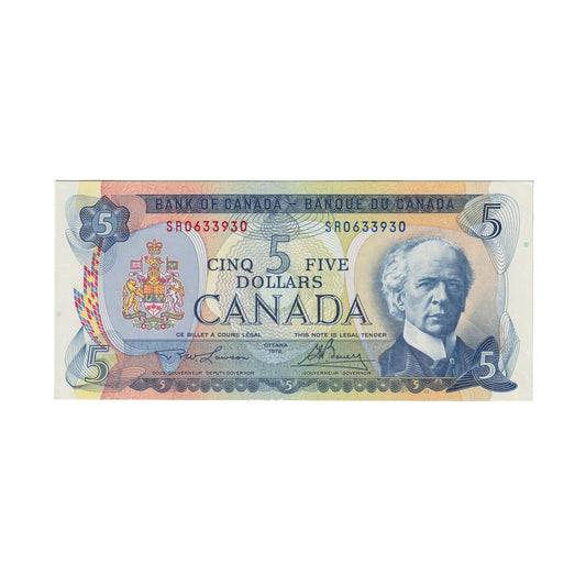 BC-48b 1972 Canada $5 Lawson-Bouey, SR, AU-UNC